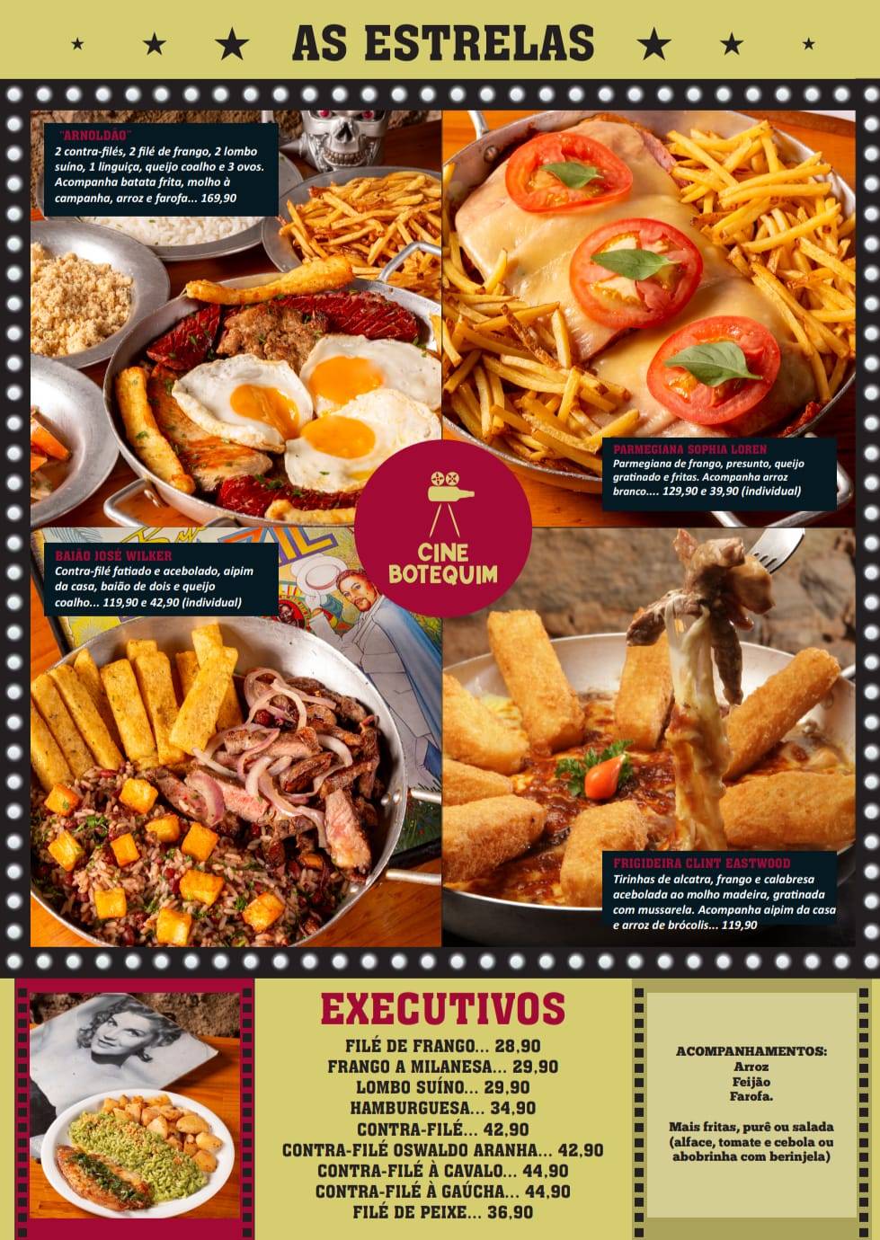 Cine Botequim cardápio