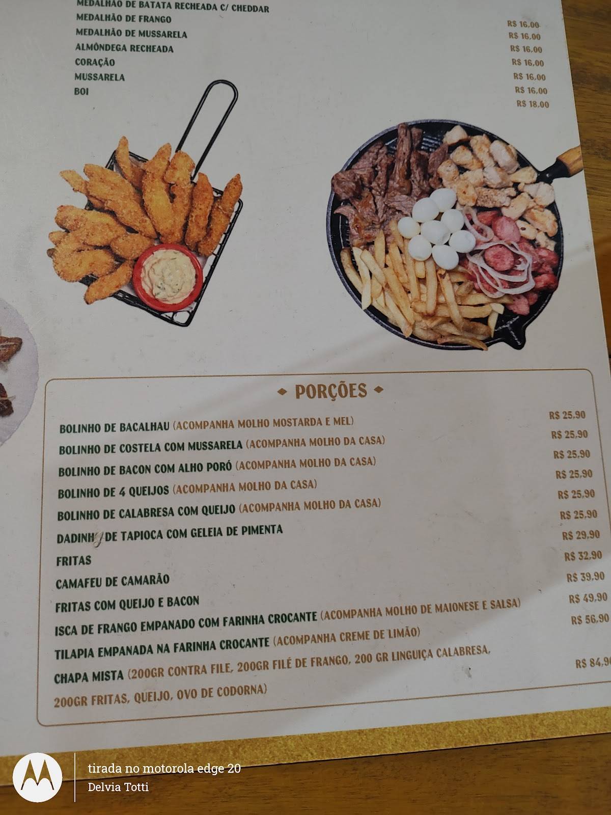 Circuito Savassi cardápio