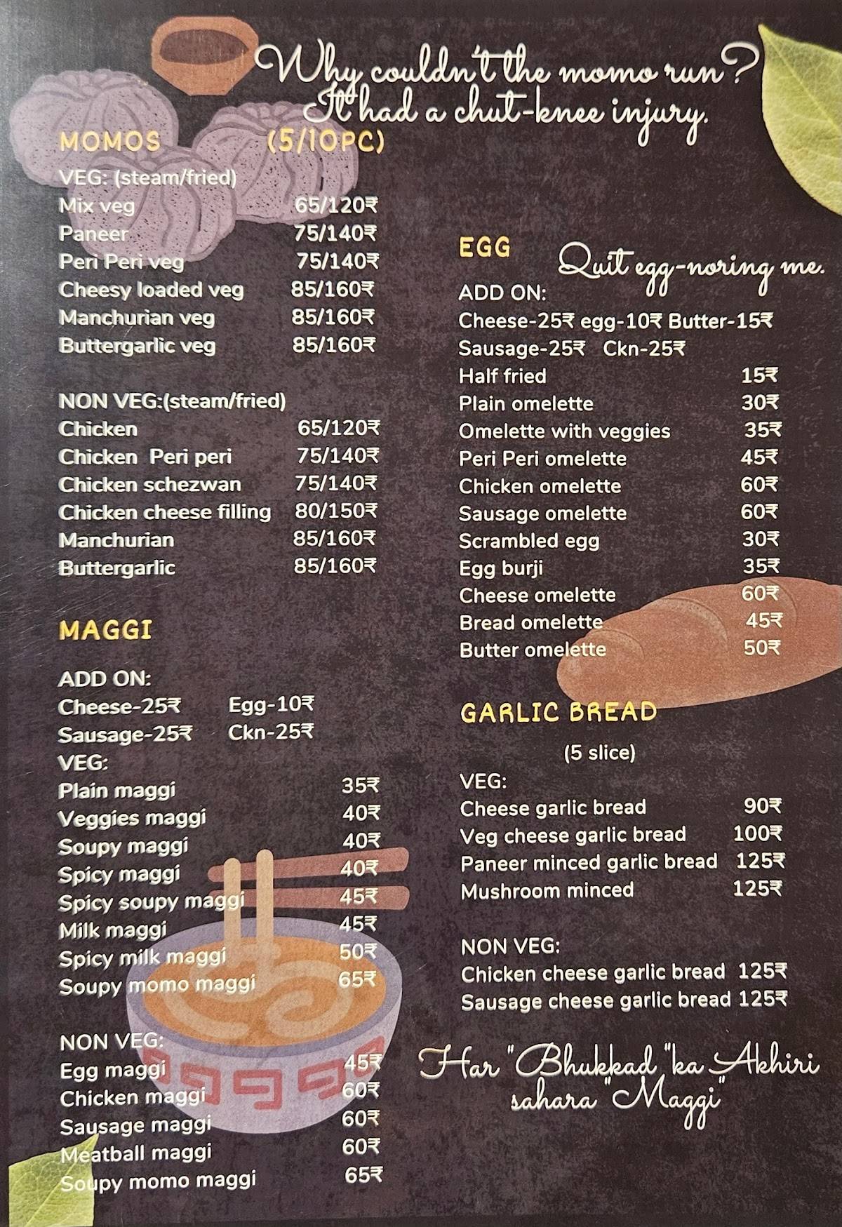 City Canteen menu