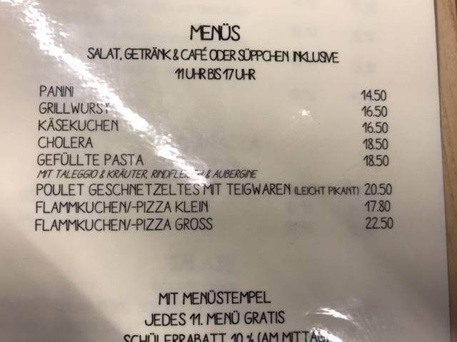 Menu di Cocco Coffeebar 