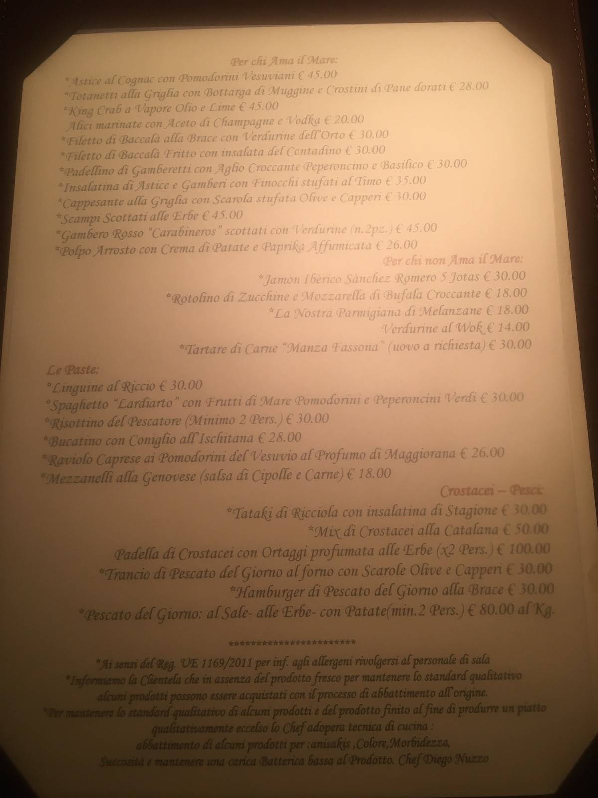 Menu di Cocoloco 