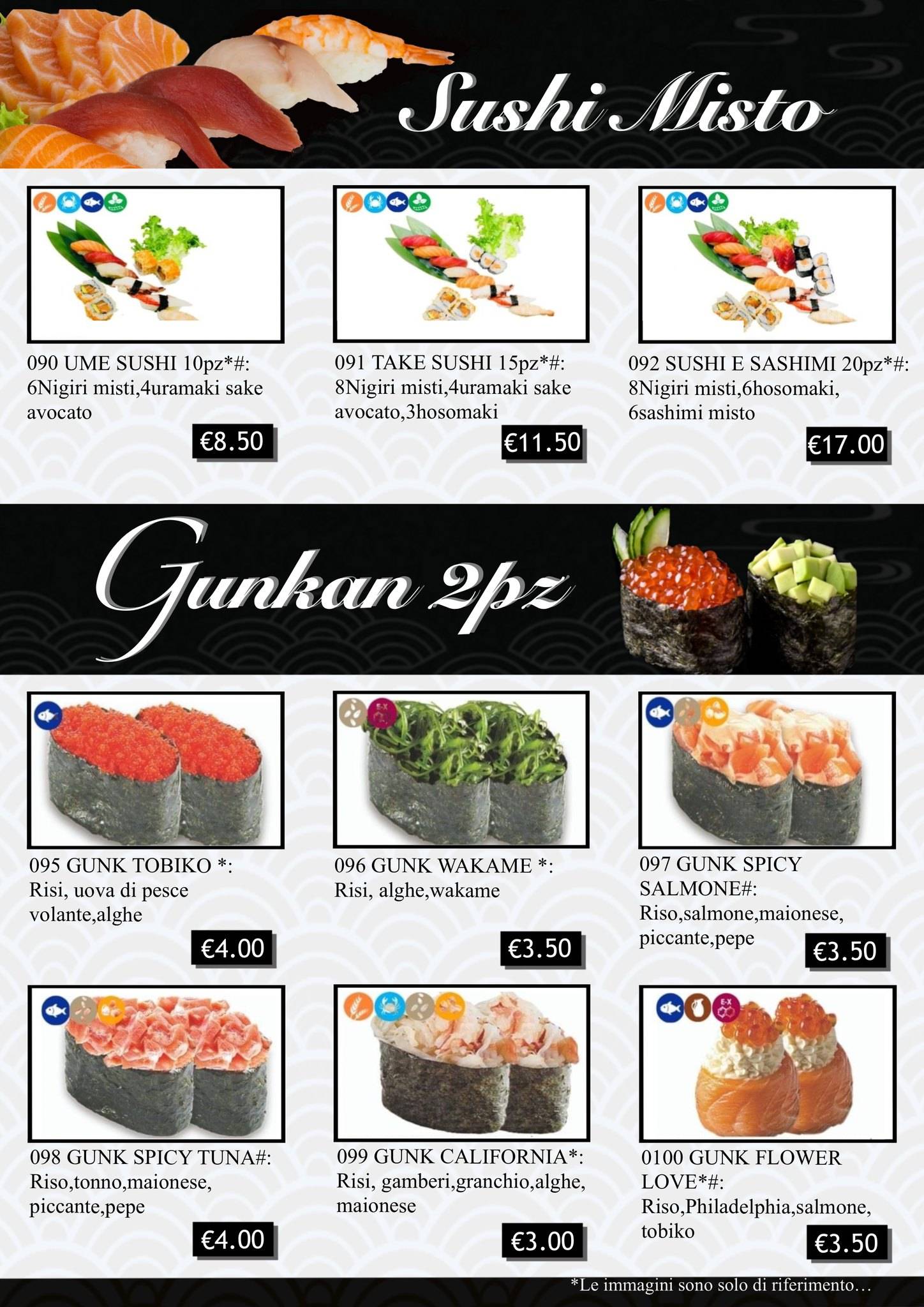 Menu di Yujo Ristorante Giapponese 