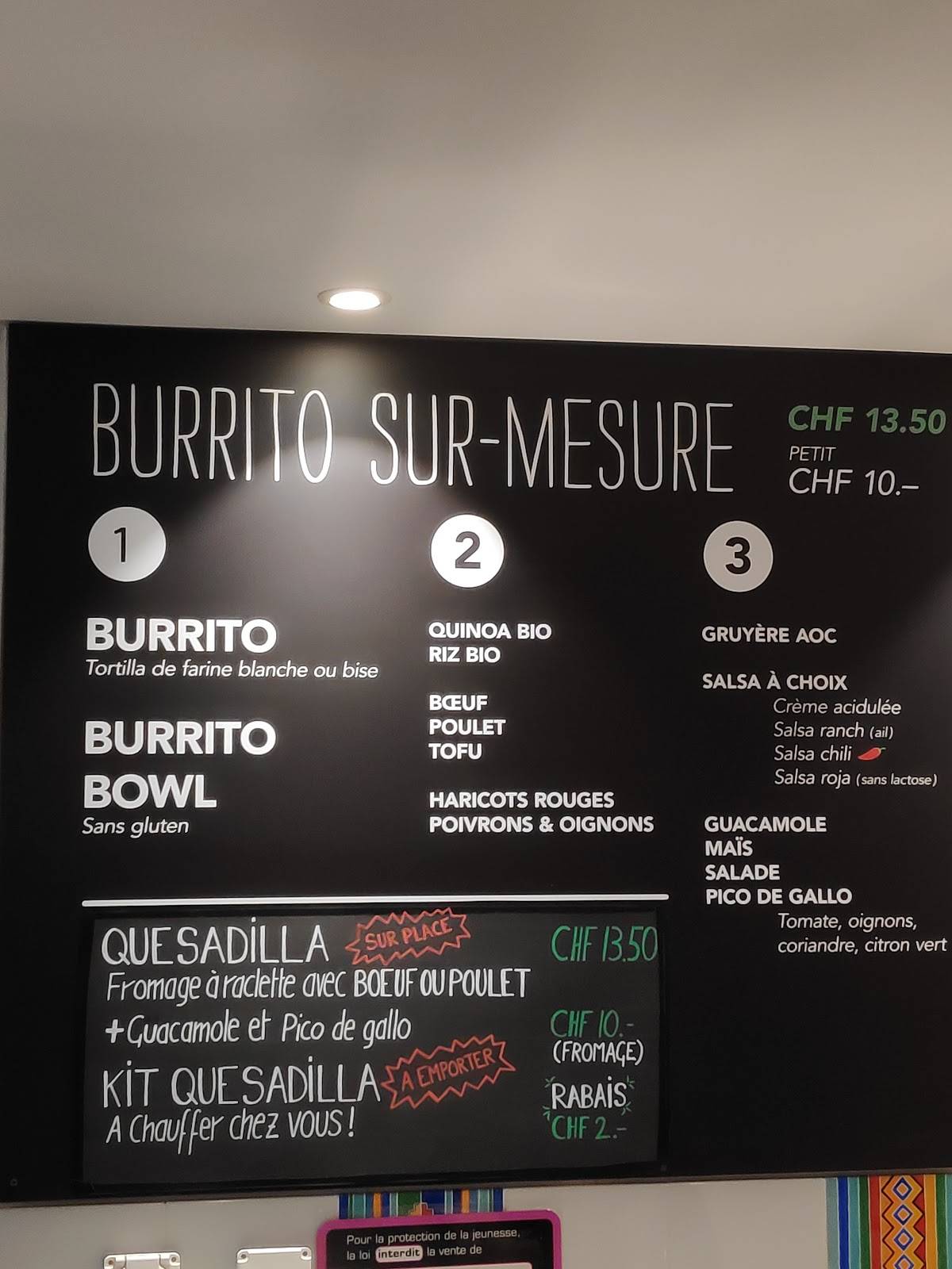 Menu di Comelon Burrito Bar SA 