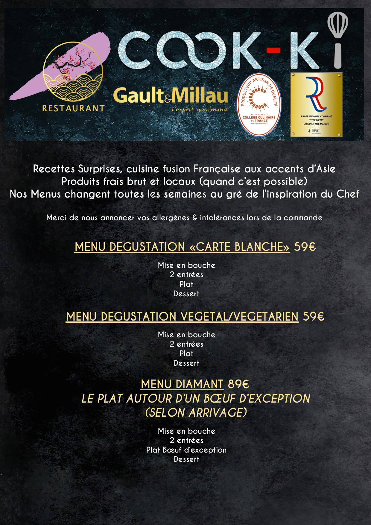 Menu de Cook-Ki