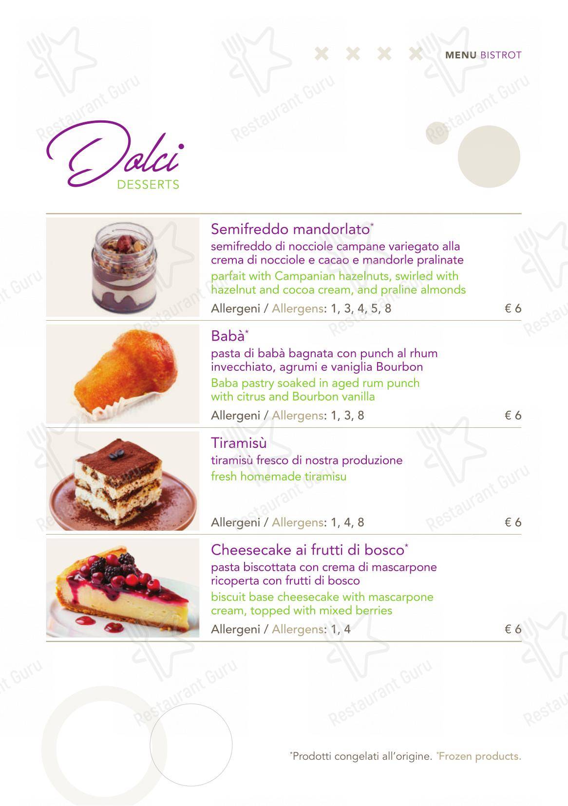Menu per Ristorante Corso Como 52 in Limbiate