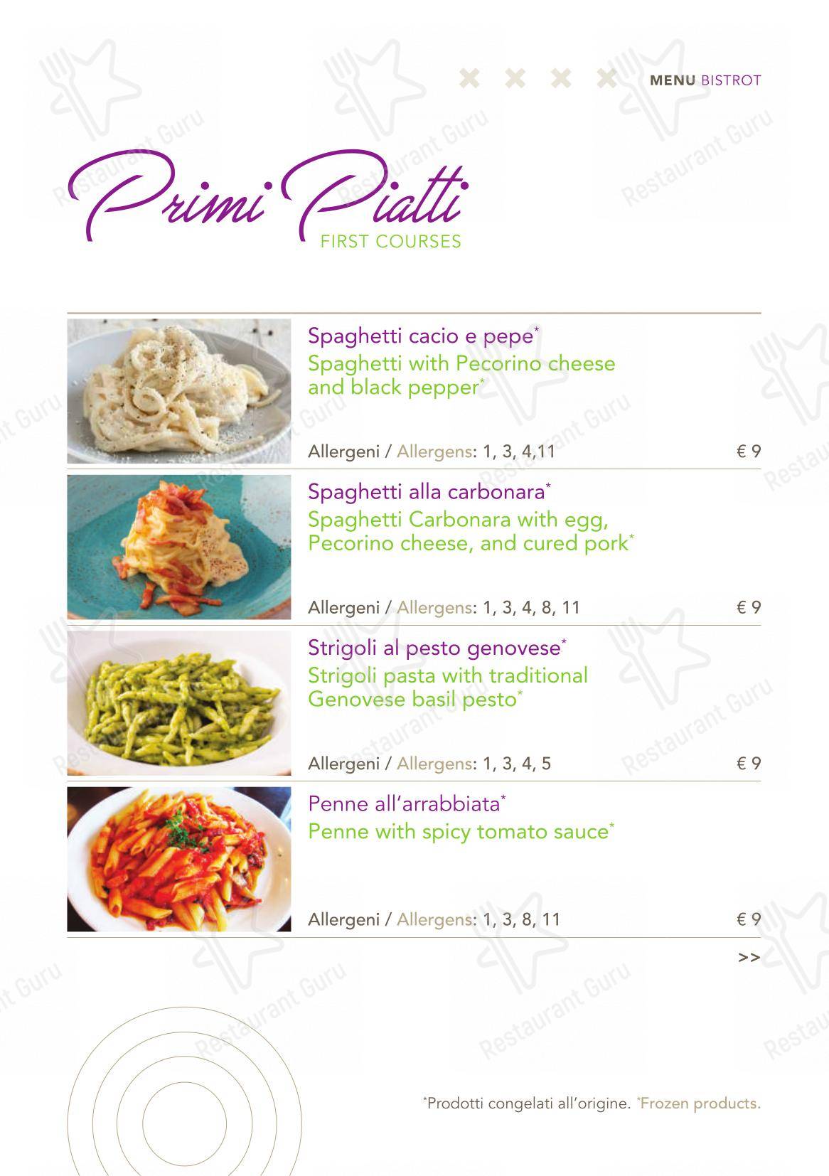 Ristorante Corso Como 52 in Limbiate - Menu