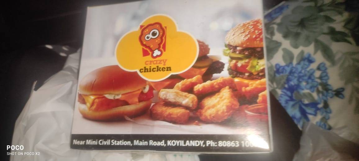 Crazy Chicken Restaurant, Koyilandy menu