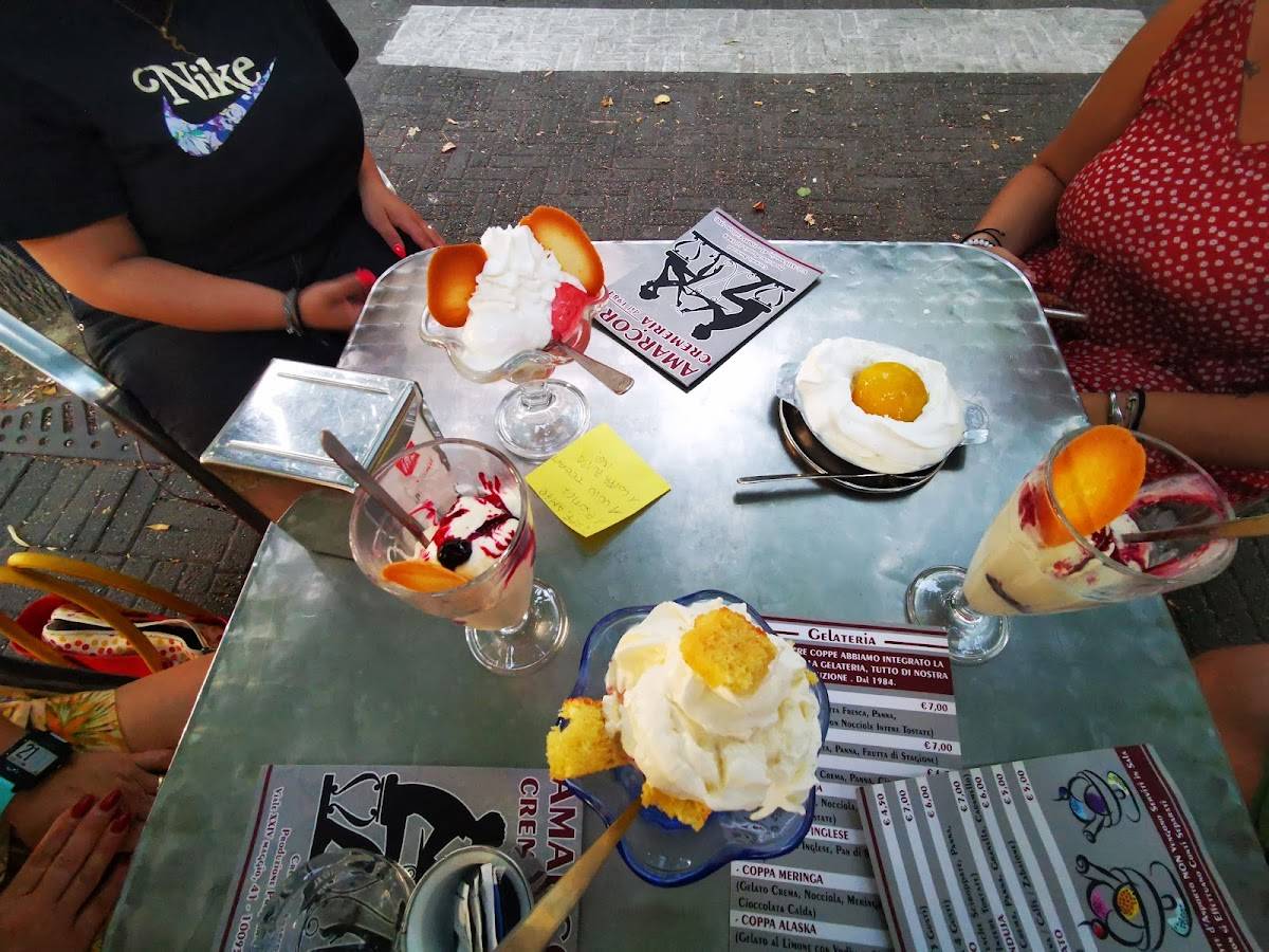 Menu di Cremeria Amarcord 