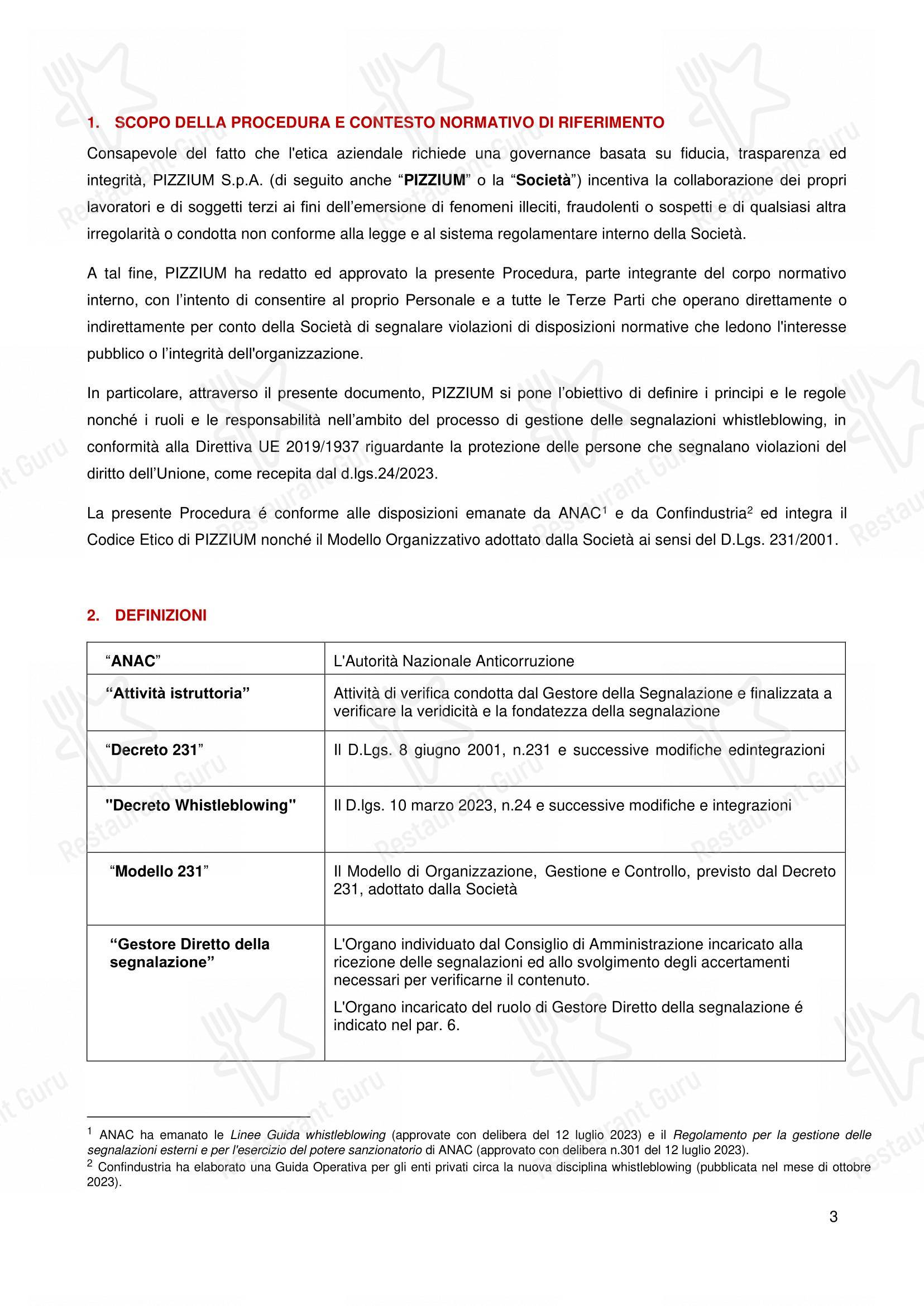 Menu per Crocca - Torino Via Po ristorante