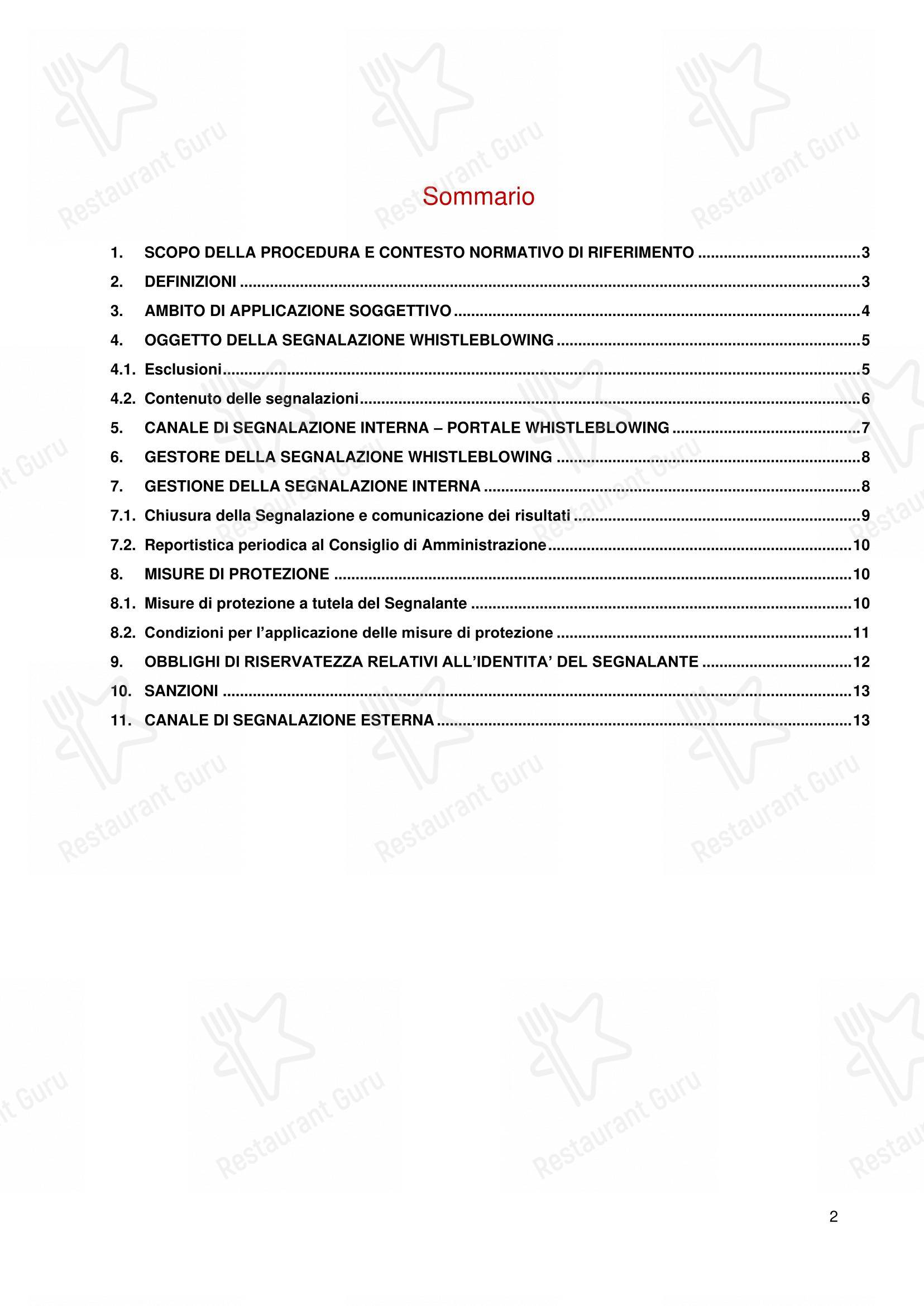 Menu per Crocca - Torino Via Po ristorante