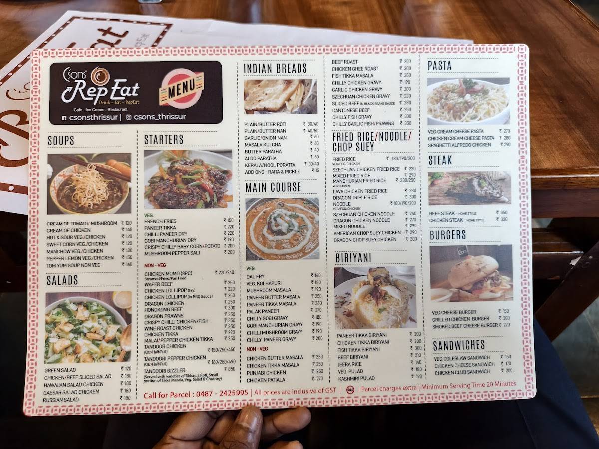 C'sons RepEat menu