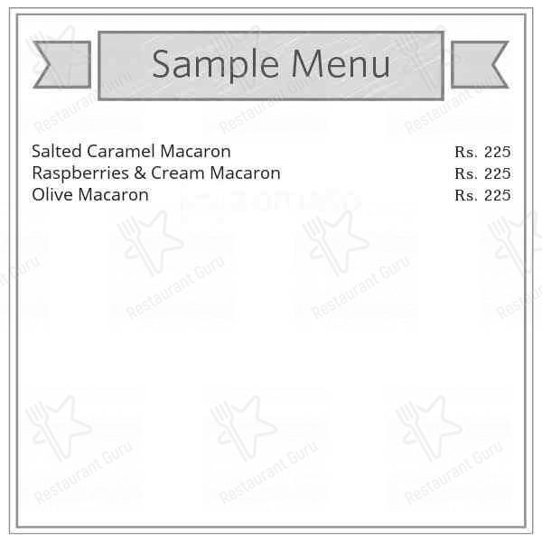 DANIEL PÂTISSIER menu