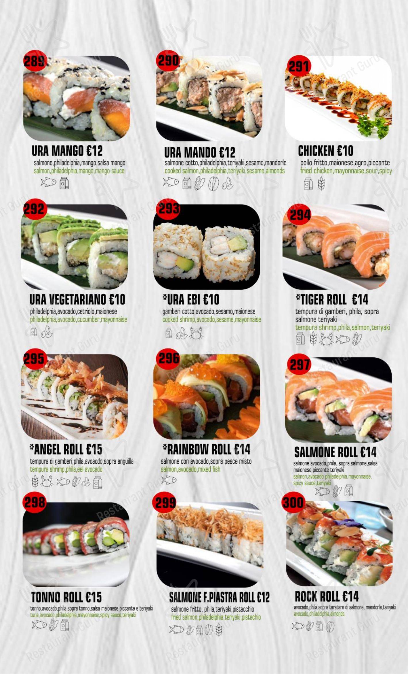 Menu per Dakou Sushi Restaurant in Firenze