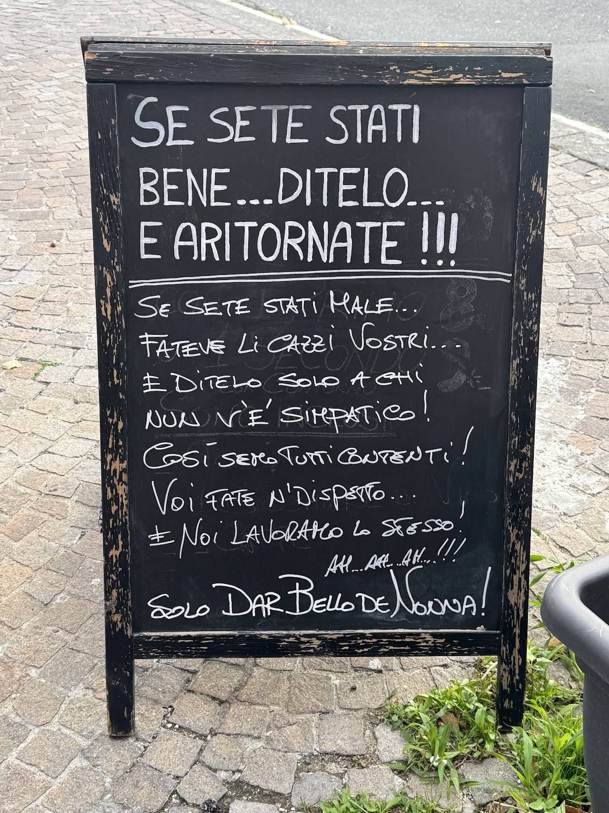Menu di Dar bello de Nonna Cucina Romana 