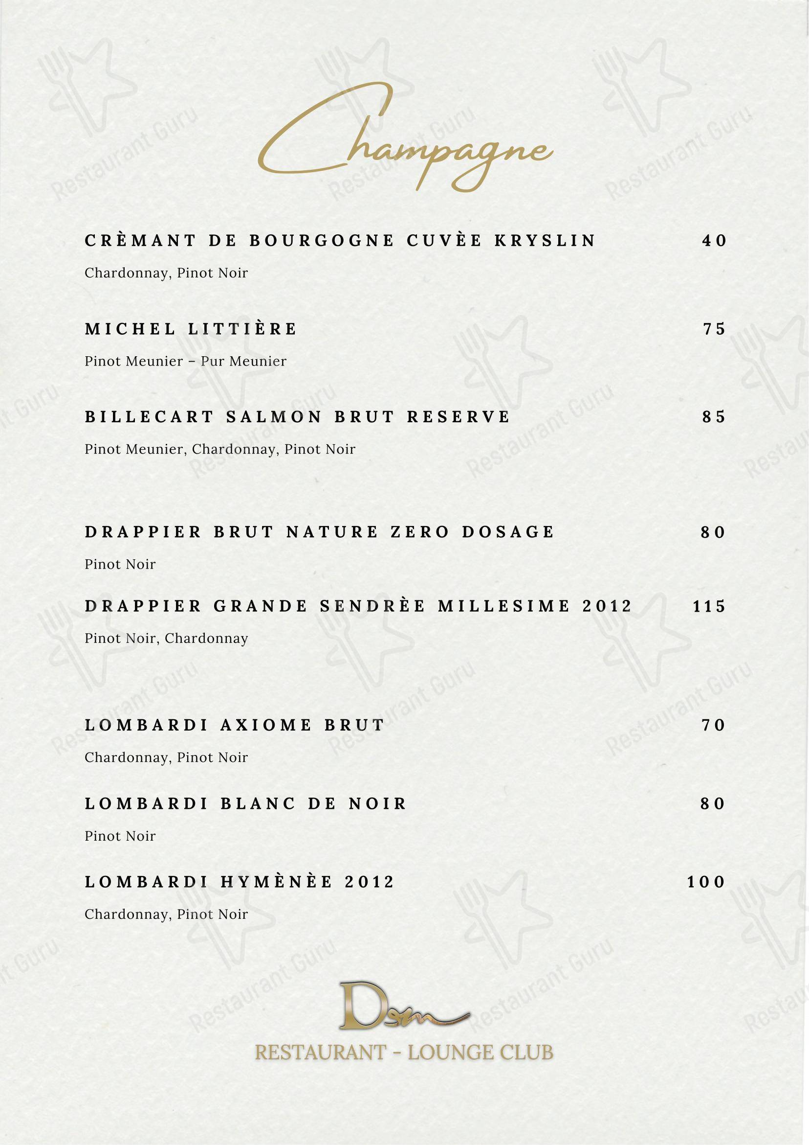 Dinner Menu per DeM Pavia - Ristorante e Lounge Bar ristorante