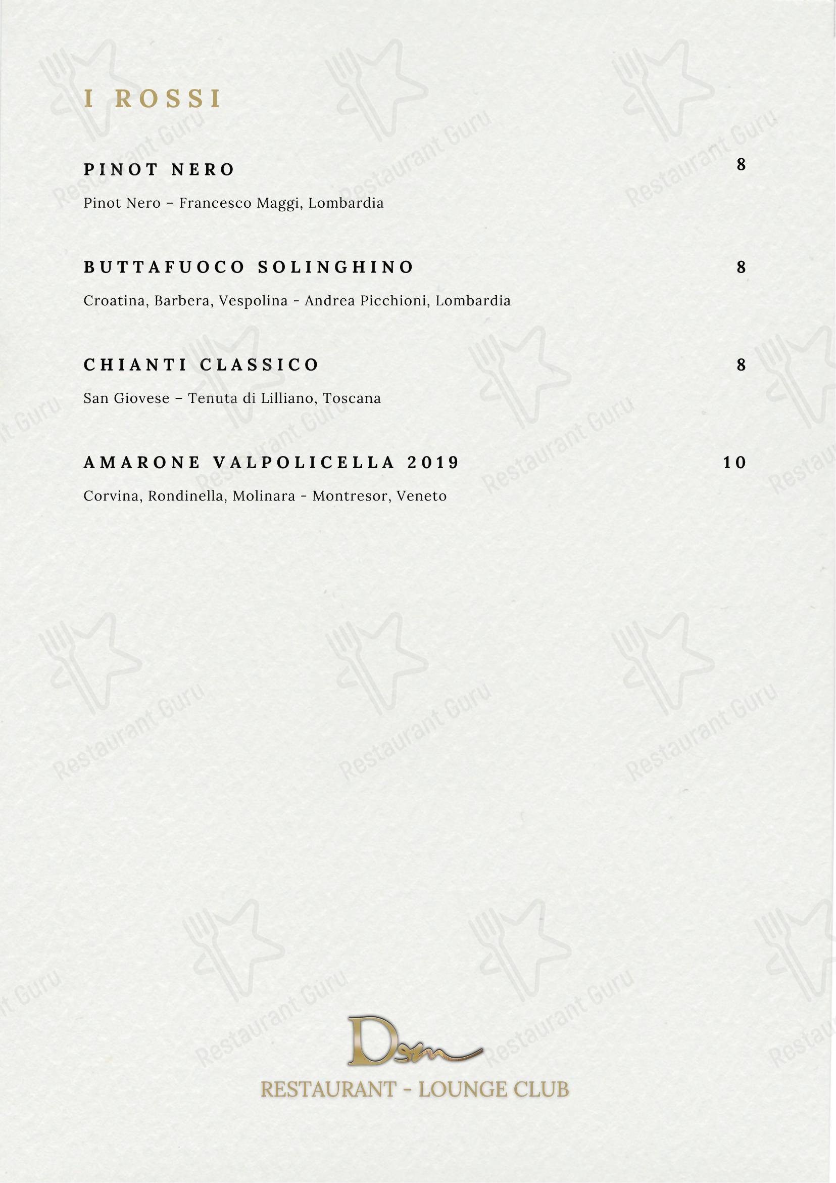 Menu di DeM Pavia - Ristorante e Lounge Bar - Takeaway Menu