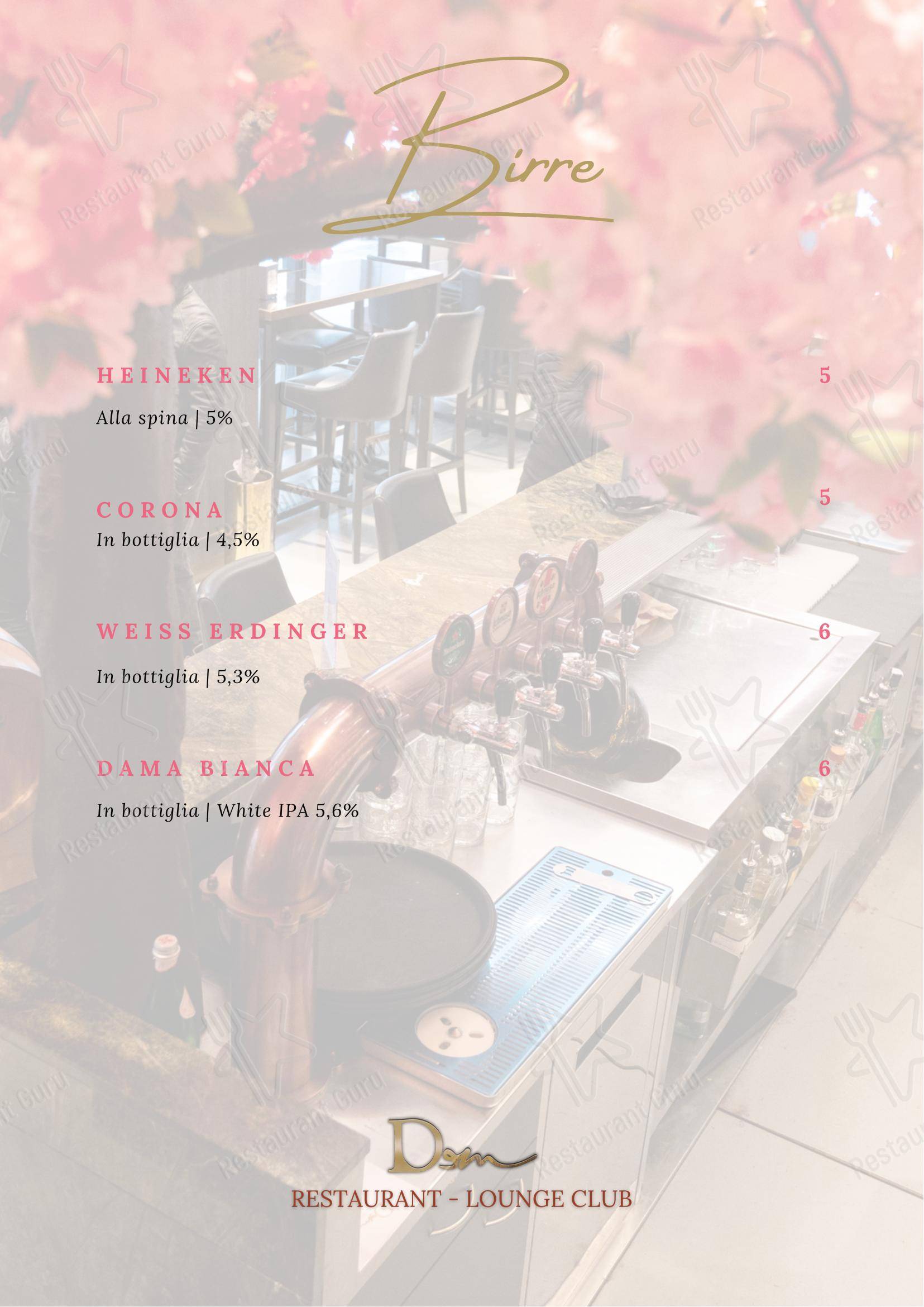 Menu di DeM Pavia - Ristorante e Lounge Bar - Takeaway Menu