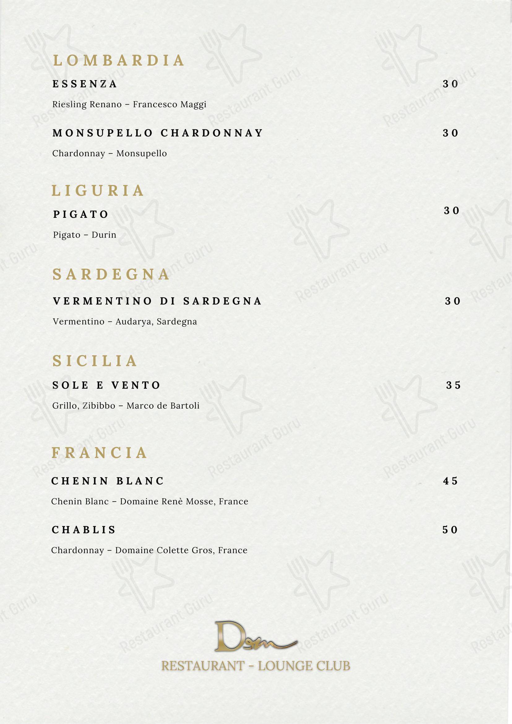 Ночное меню per DeM Pavia - Ristorante e Lounge Bar in Pavia