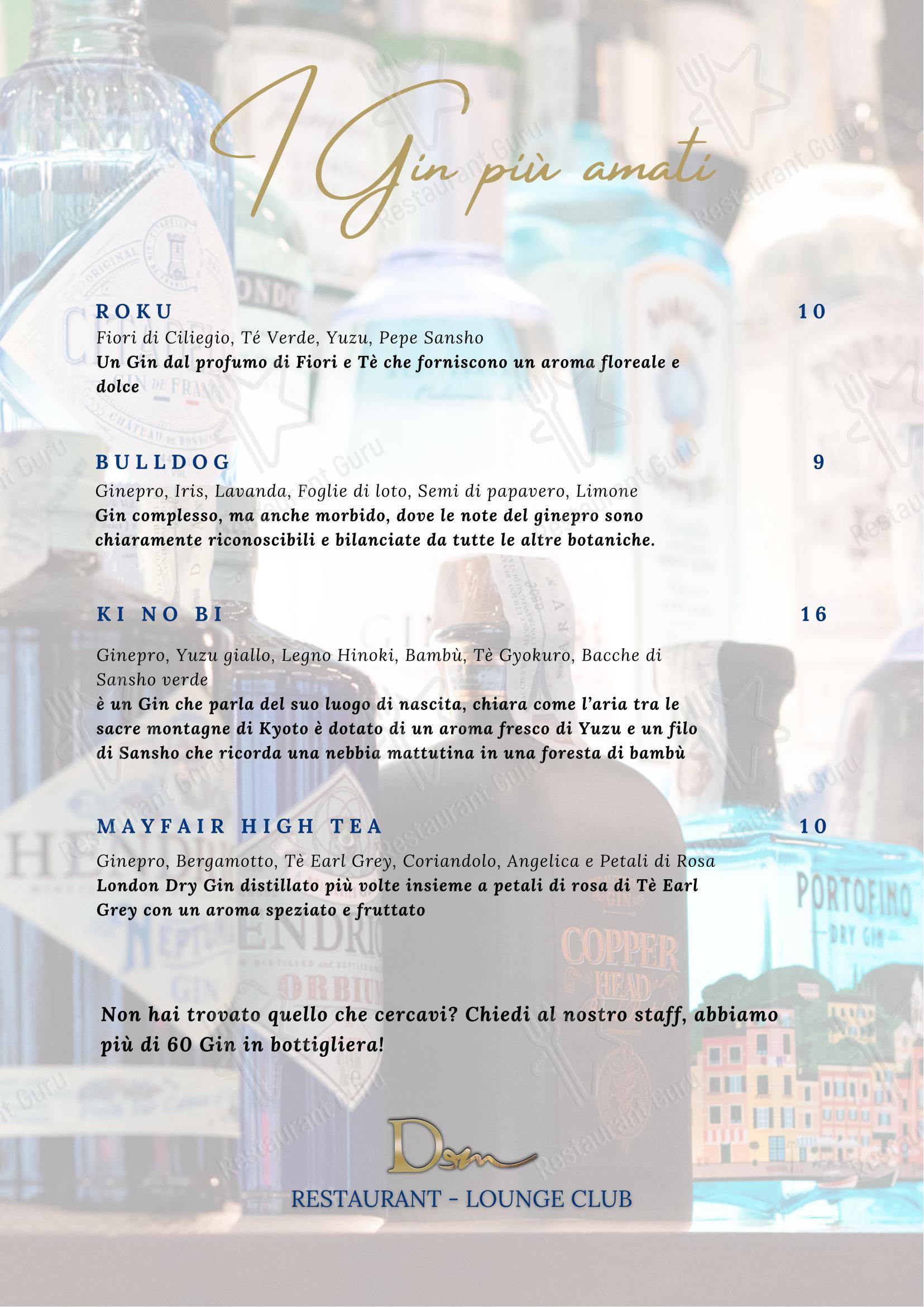 Menu di DeM Pavia - Ristorante e Lounge Bar - Takeaway Menu