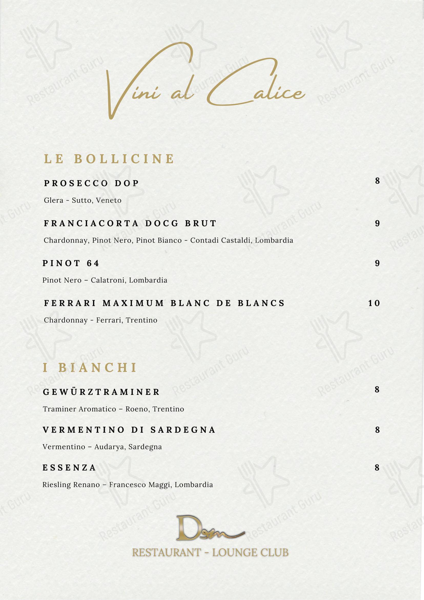 Ночное меню per DeM Pavia - Ristorante e Lounge Bar in Pavia