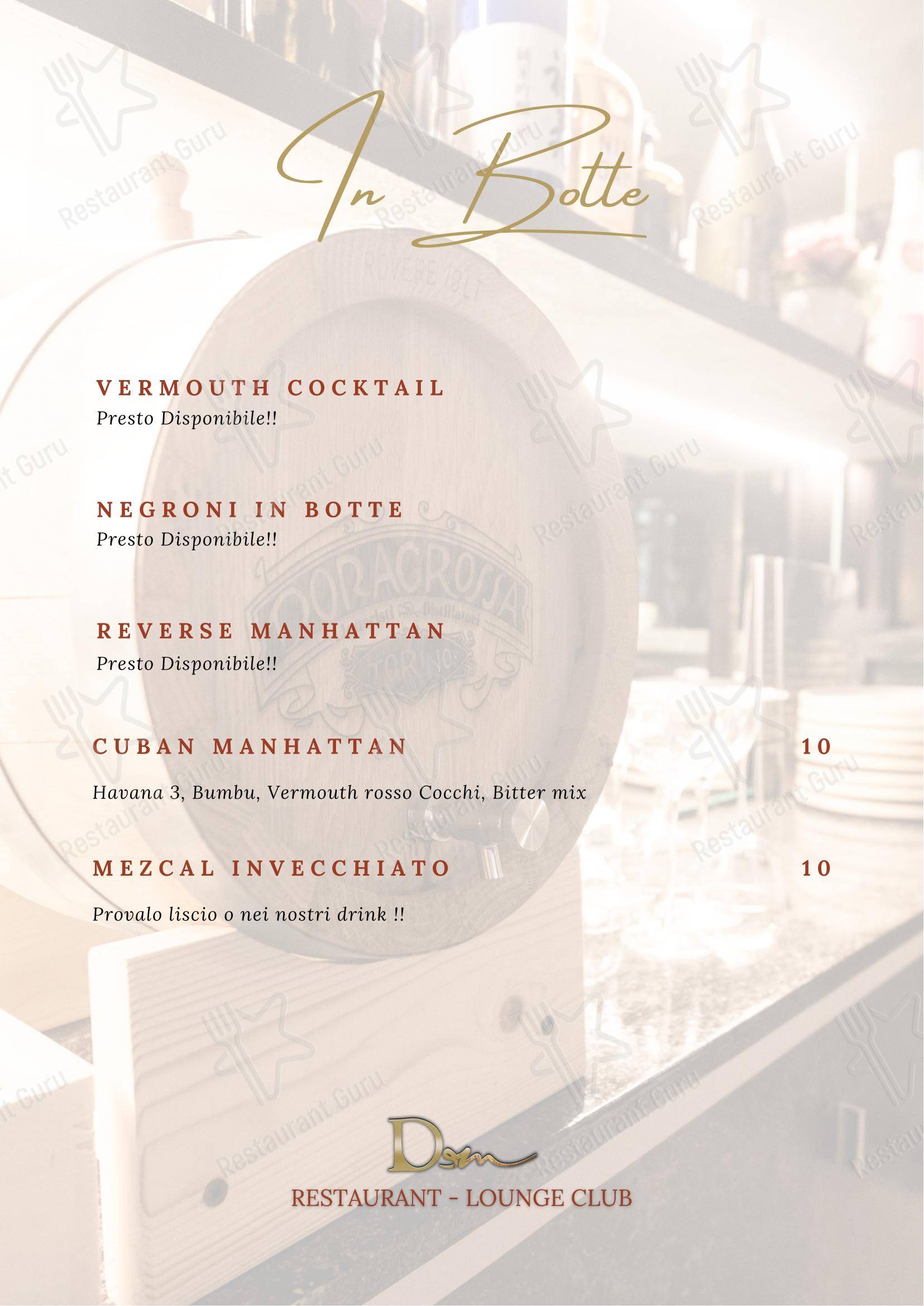 Wine Menu per DeM Pavia - Ristorante e Lounge Bar in Pavia