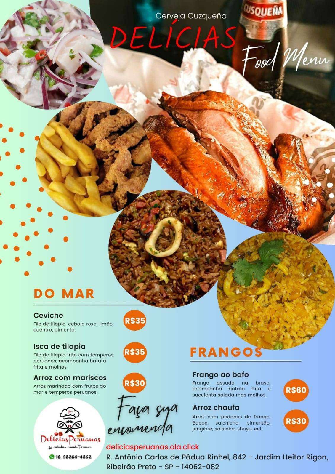 Delicias Peruanas cardápio