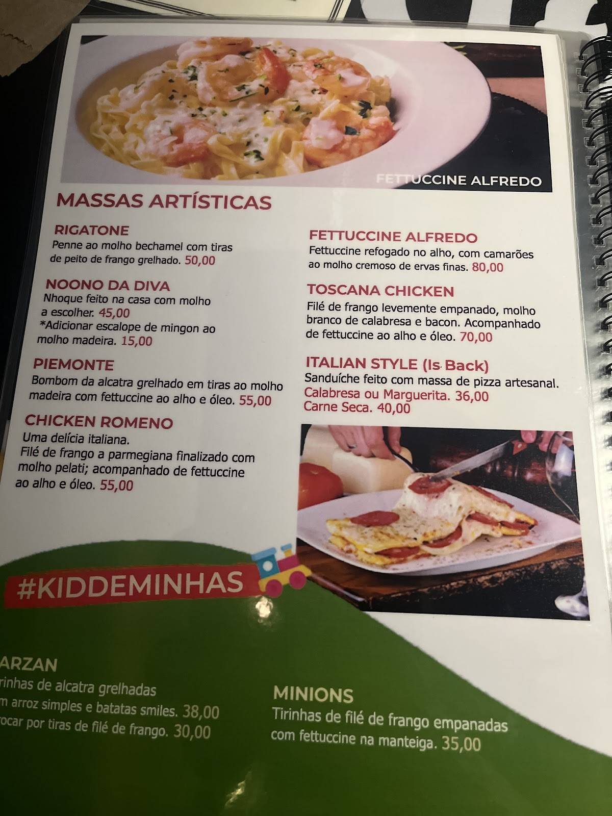 Demas & Divas cardápio