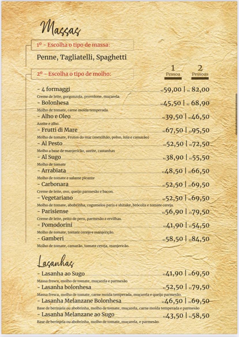 Di Bello Pizzeria cardápio