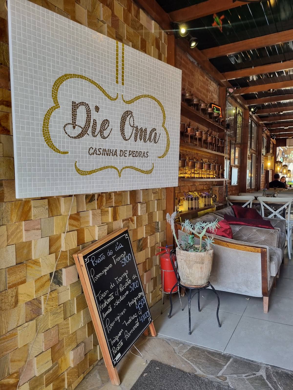 Die Oma Casinha de Pedras cardápio