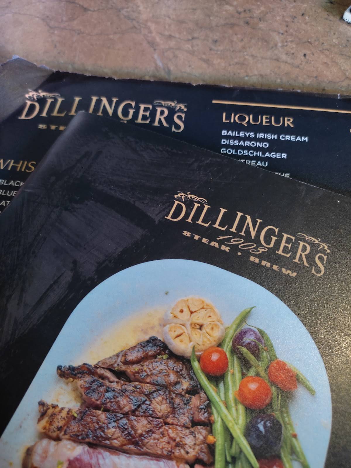 Menu at Dillingers 1903 Steak and Brew pub & bar, Makati