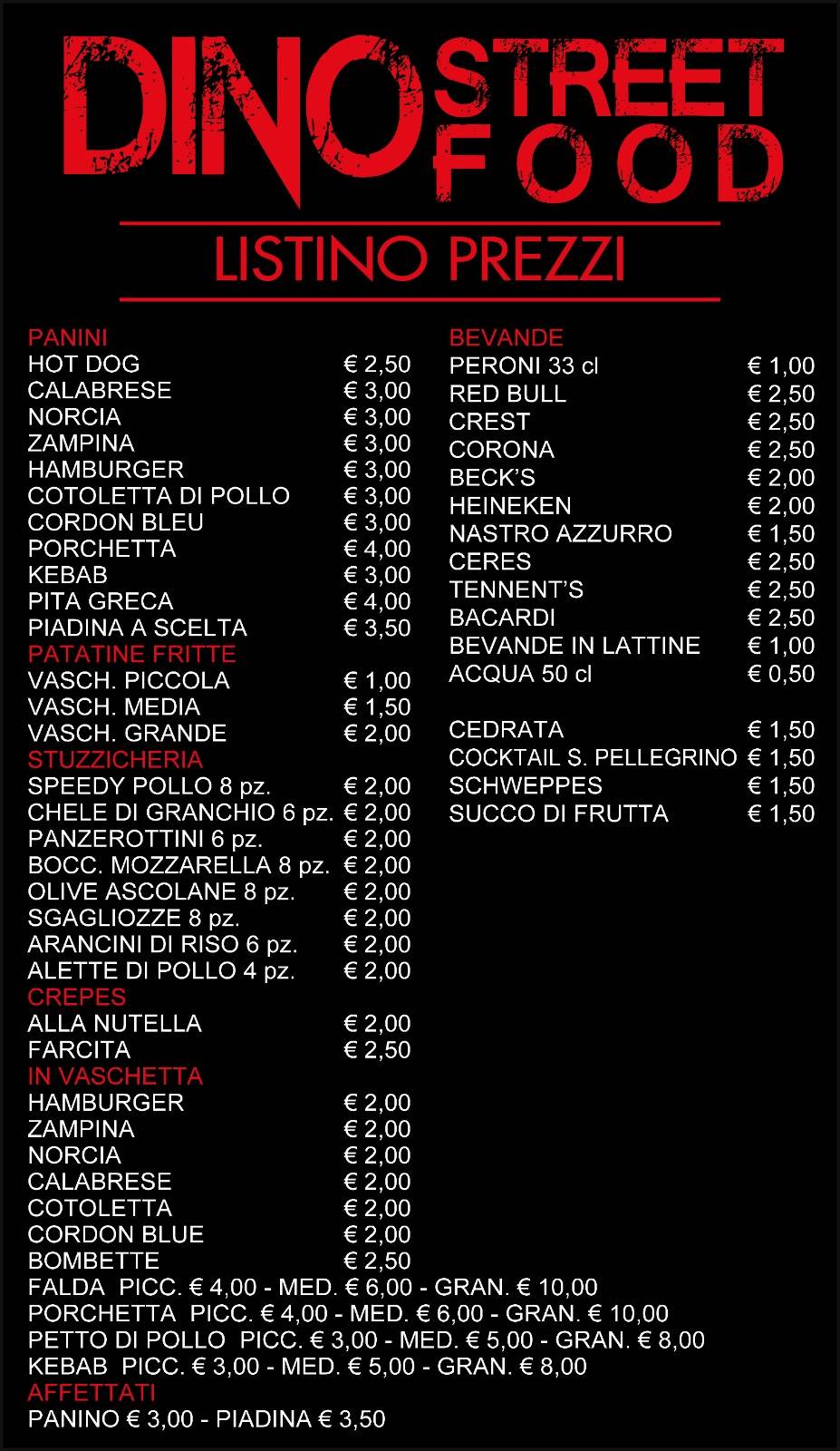 Menu di Dino Street Food 