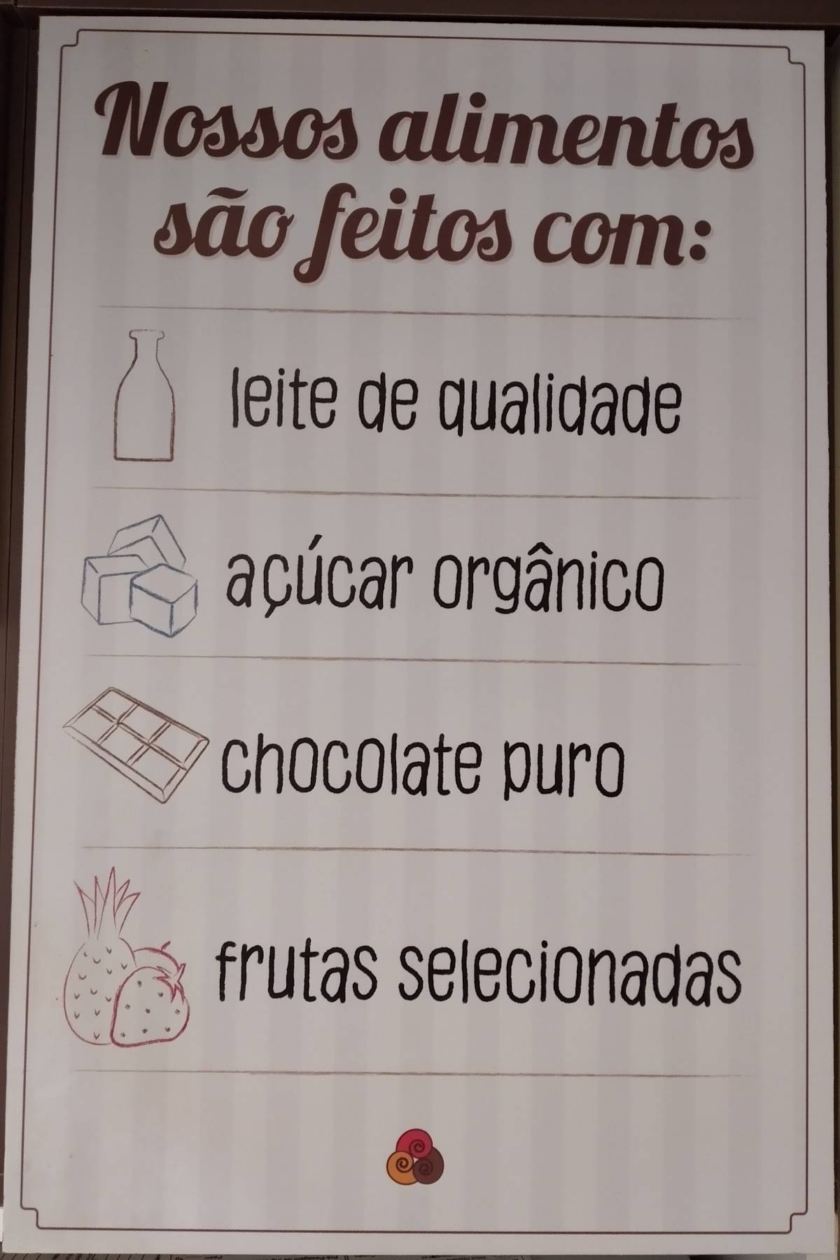Dolce Passione cardápio