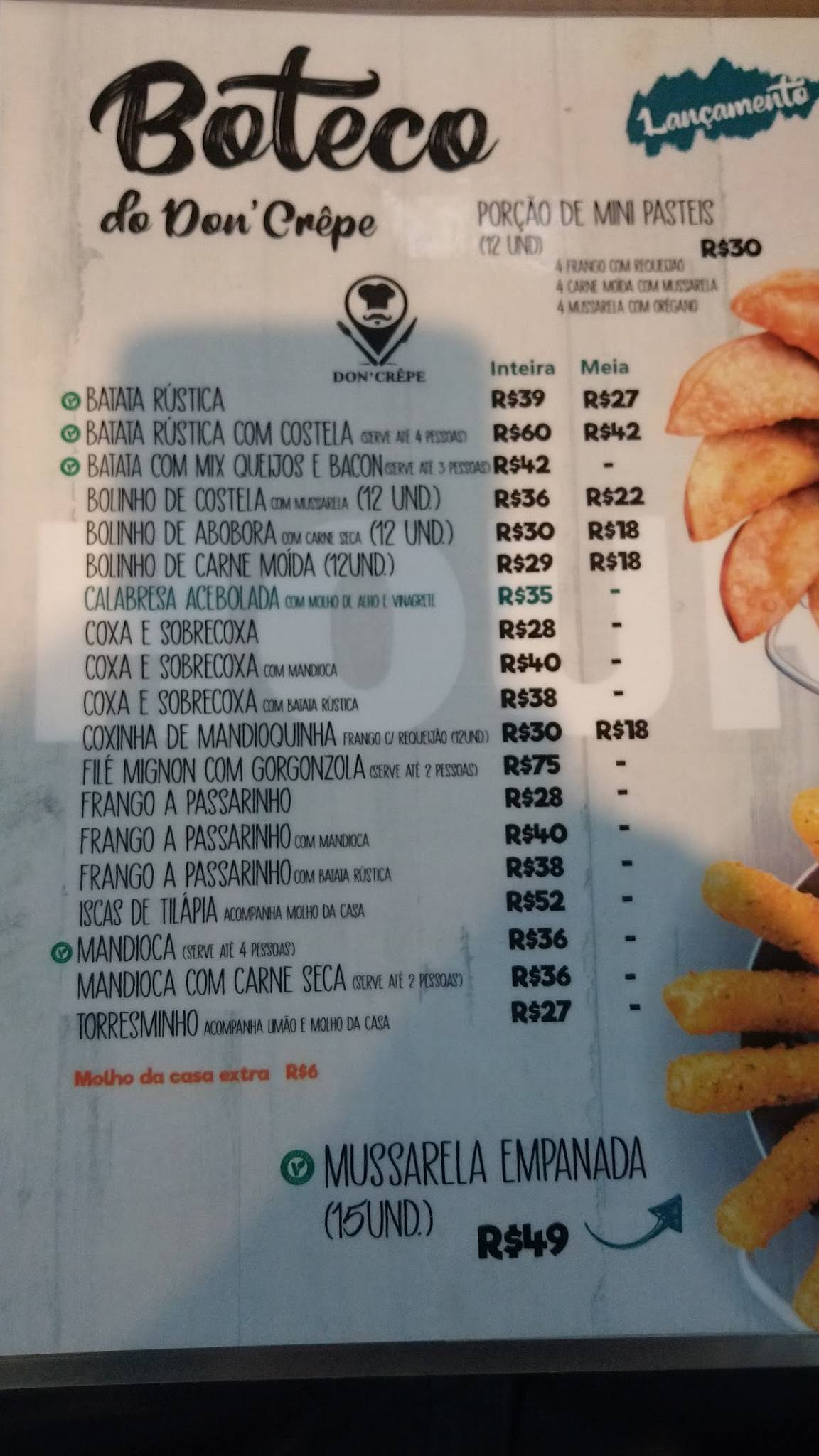 Don'Crêpe cardápio