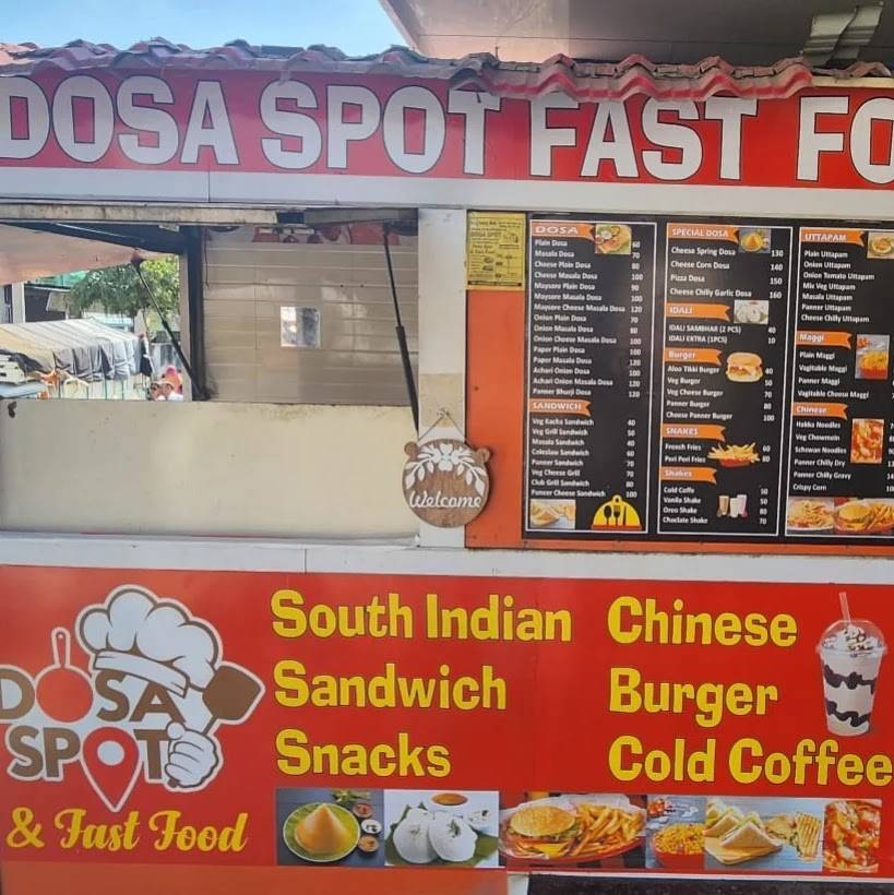Dosa spot & fast food menu