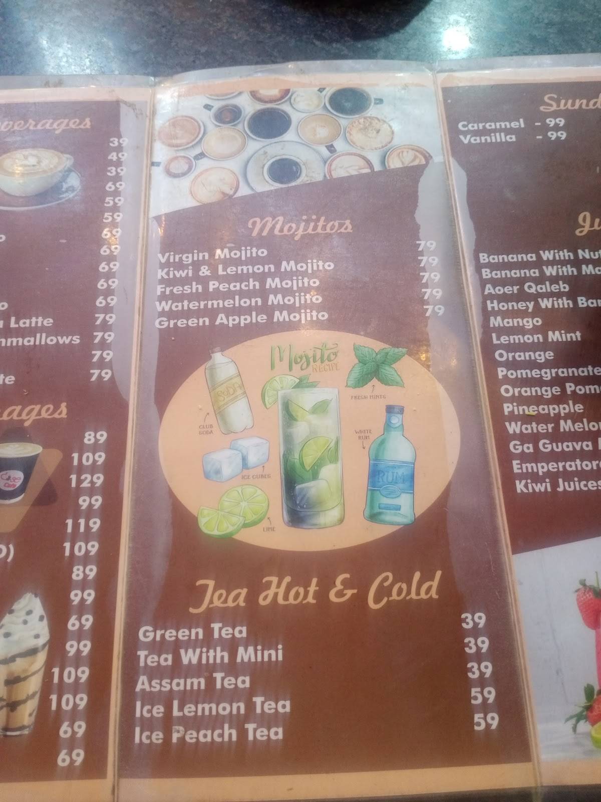 Dose Cafe menu
