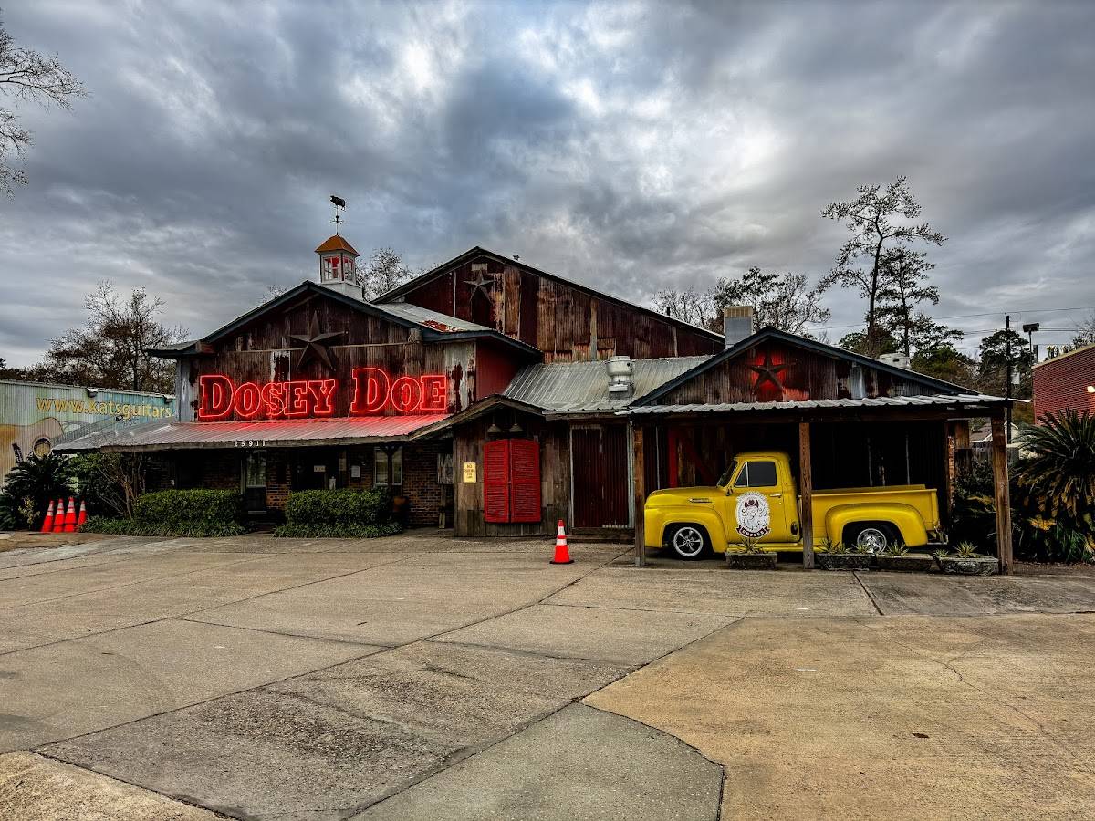 Menu at Dosey Doe - The Big Barn, Spring, Interstate 45 N