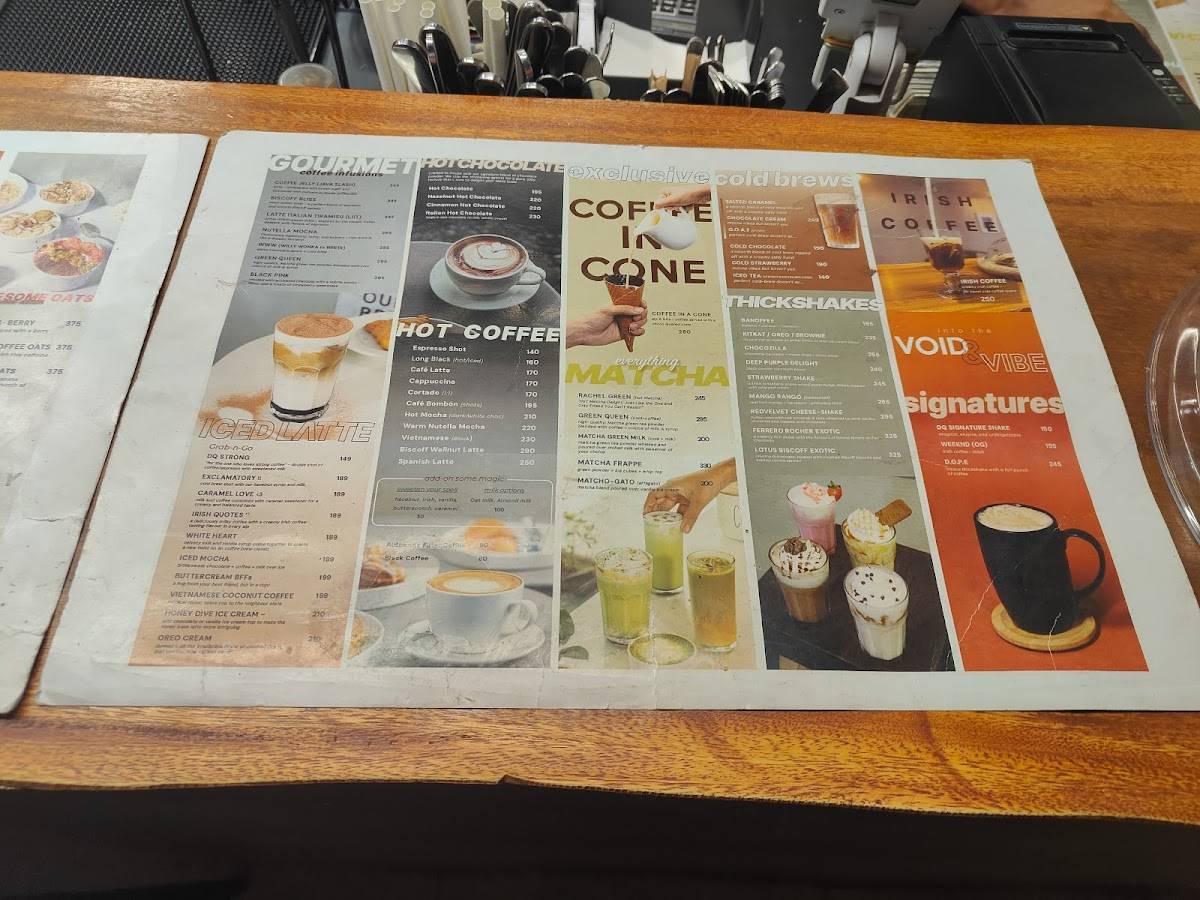 Double Quotes Coffee Space Dine In 4th Main Road Anna Nagar menu