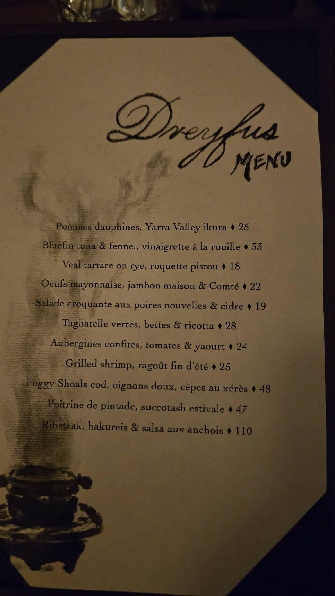 Menu de Dreyfus