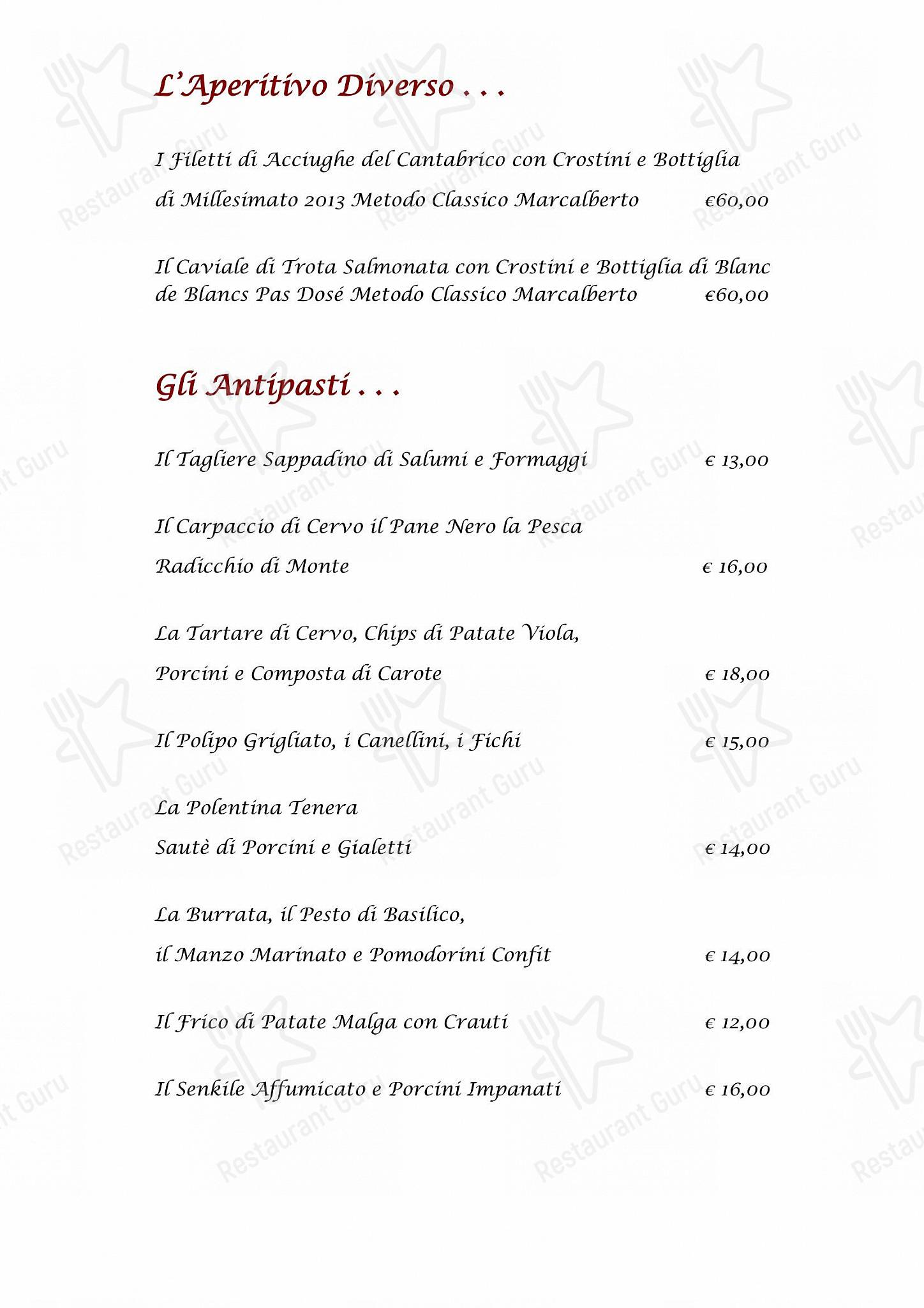 Menu di Edelweiss Stube - 菜单