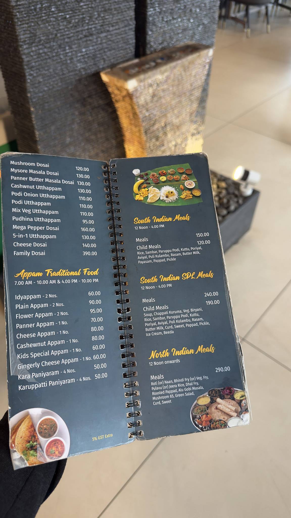 Eden Garden Restaurant- Vegetarian restaurant (Vetrilaikkundru) menu