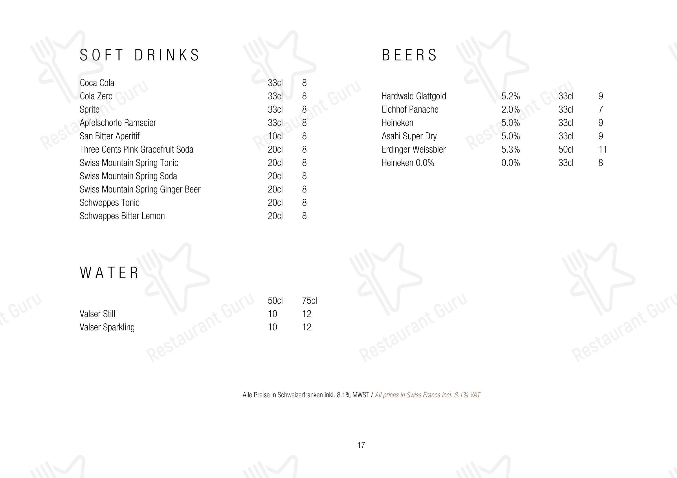 Menu di Eden Kitchen & Bar - Основное меню