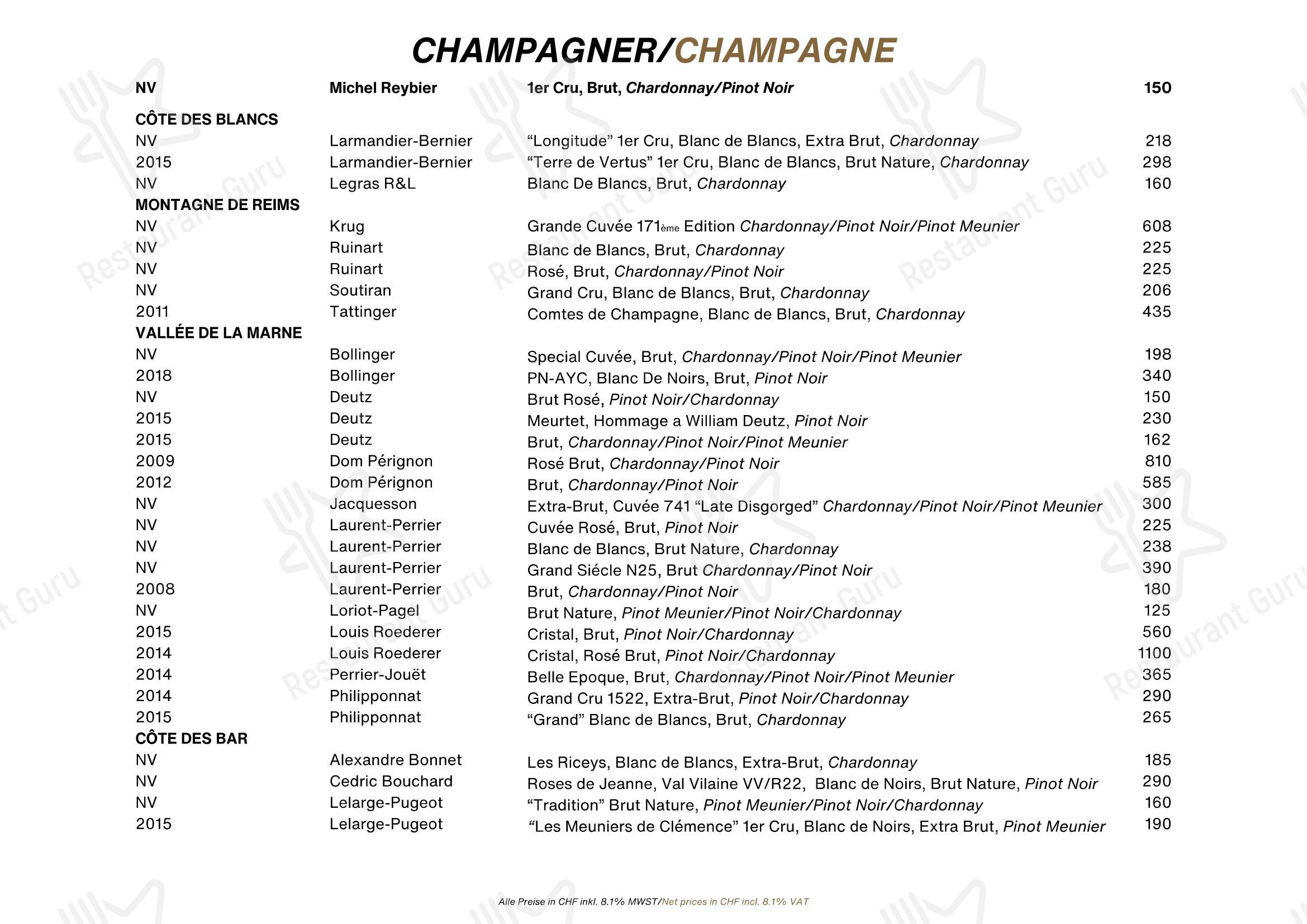 Lunch Menu per Eden Kitchen & Bar in Zurigo