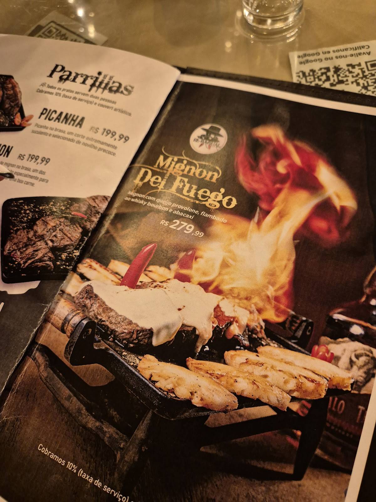 El Bagual Churrascaria Pizzaria e Choperia cardápio