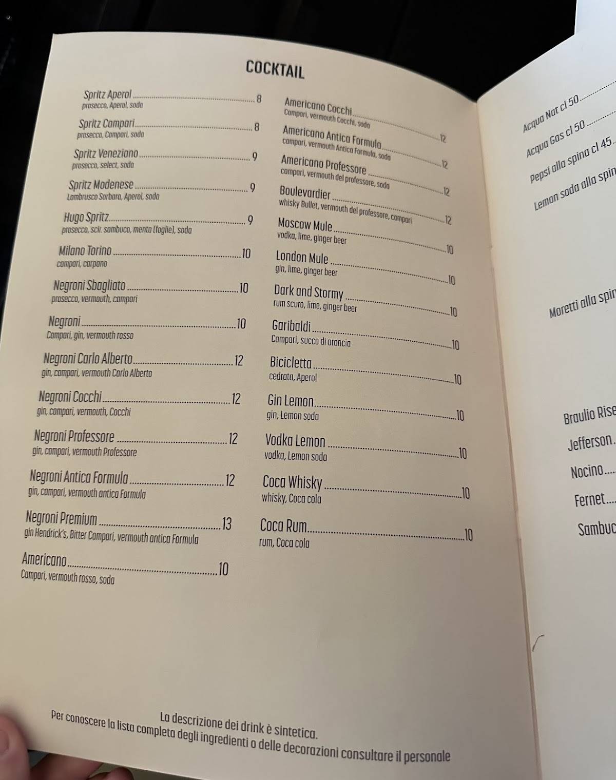 Menu di Enoteca Al Duomo 
