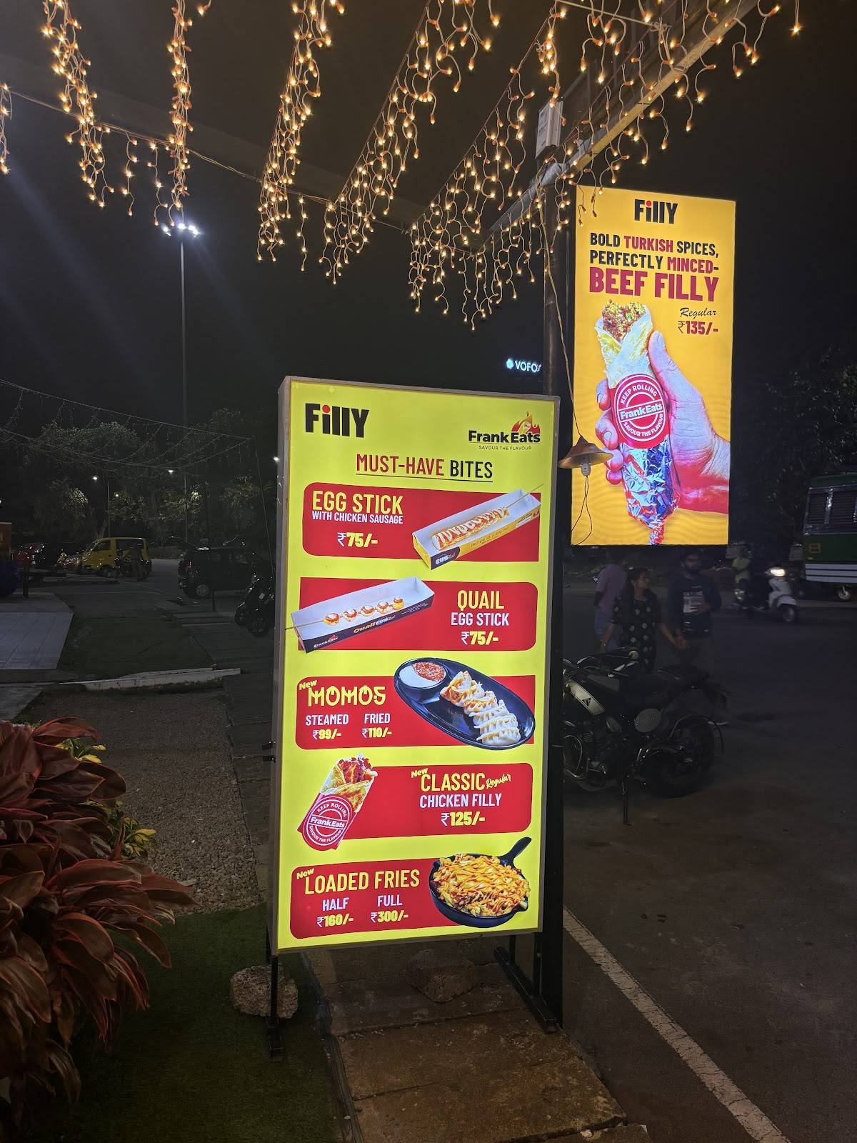 Frank Eats - Filly menu