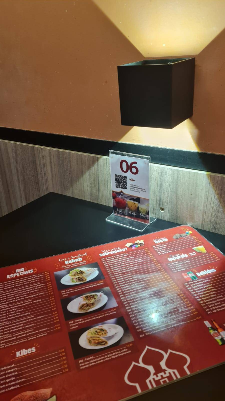 Esfiharia Libanesa cardápio