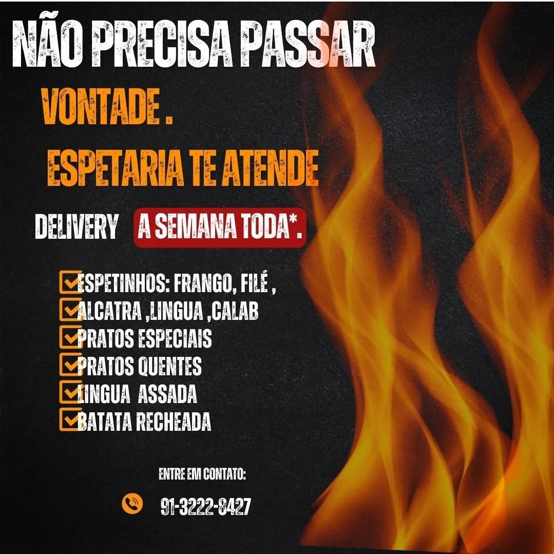 Espetaria cardápio