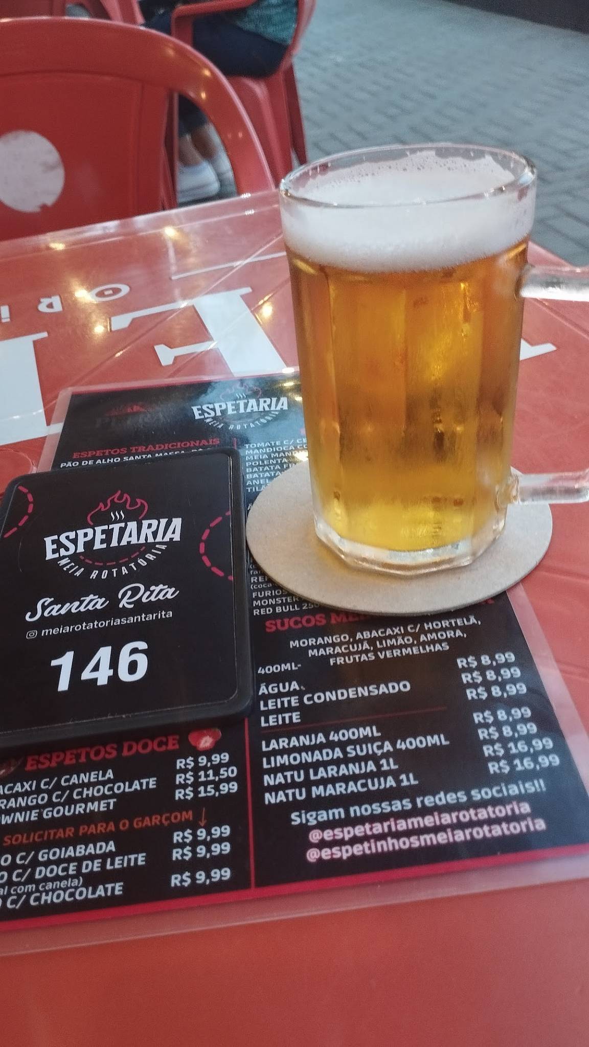 Espetaria Meia Rotatória - Santa Rita cardápio