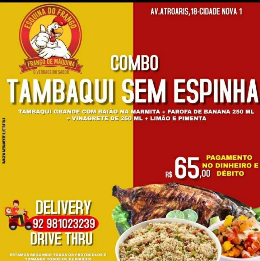 Esquina do Frango cardápio