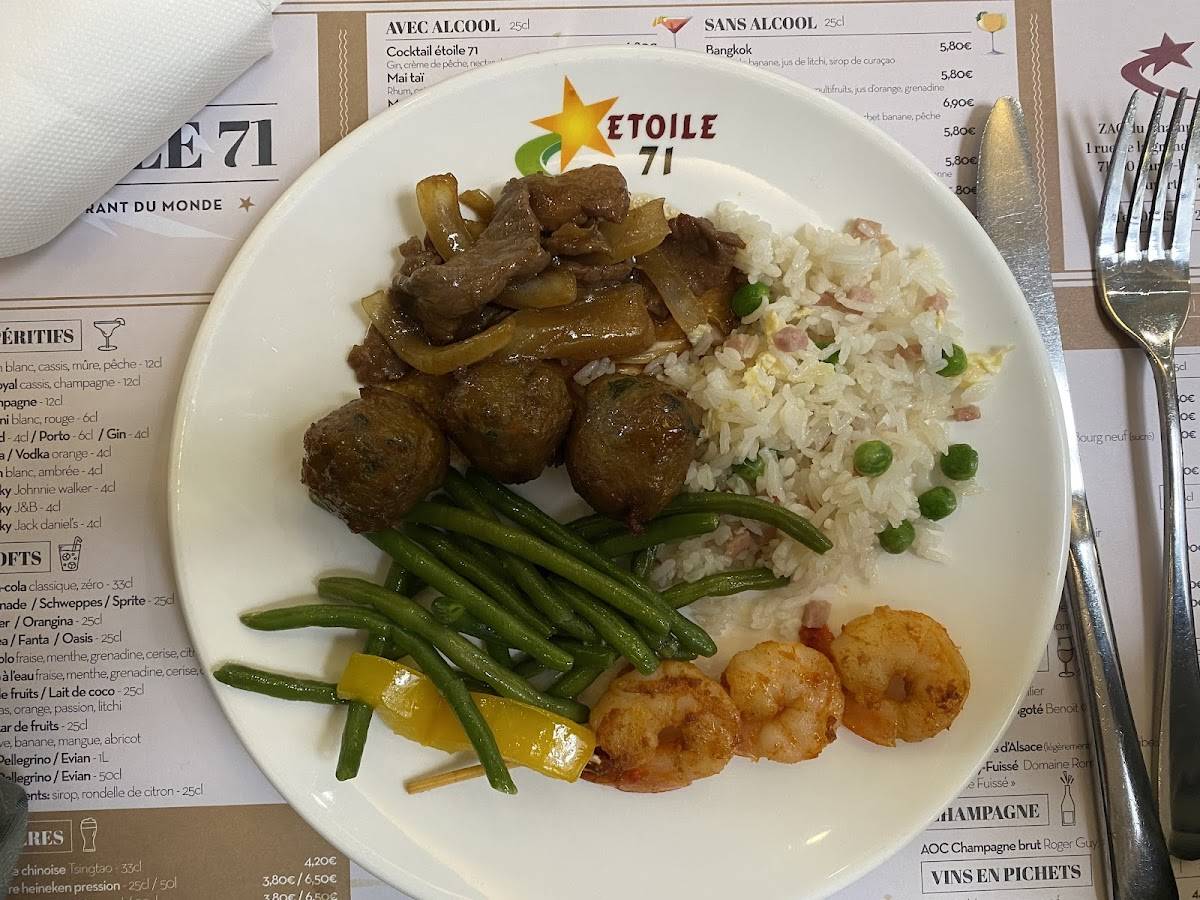 Menu de Étoile 71